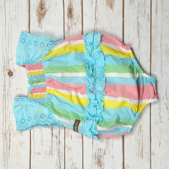 Matilda Jane Striped Bubble Romper 6-12M - Picture 4 of 4